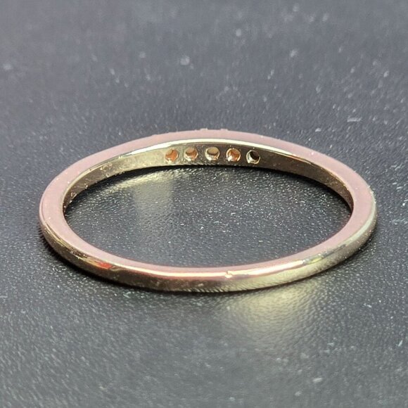 CZ Accent Rose Golden Stacking Ring‎ Size 9.75 (NWOT) - Picture 4 of 6